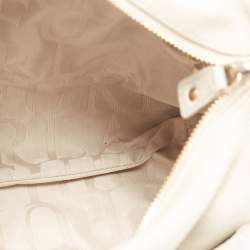 Pre Owned Furla Taupe Leather Crossbody Bag