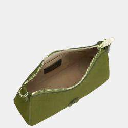 Pre Owned Furla Green Leather Atena Crossbody Bag
