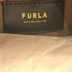 Pre Owned Furla Green Leather Atena Crossbody Bag