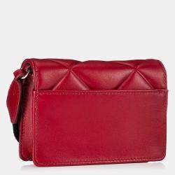 Furla Red Quilted Leather Micro 1927 Soft Crossbody Bag