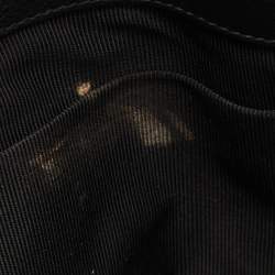 Pre Owned Furla Black Leather Top Zip Tote