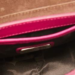 Pre Owned Furla Pink Leather Mini Metropolis Chain Crossbody Bag