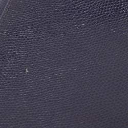 Pre Owned Furla Indigo Leather Mini Metropolis Crossbody Bag