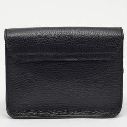 Furla Black Leather Mini Metropolis Chain Crossbody Bag