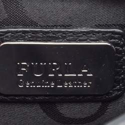 Furla Black Leather Mini Metropolis Chain Crossbody Bag