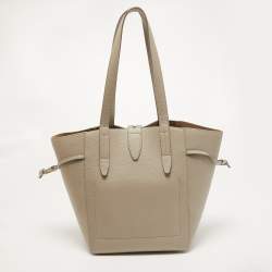 Furla Grey Leather Net M Tote