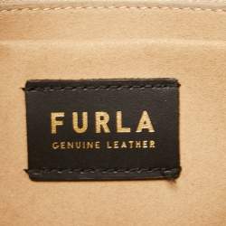 Furla Grey Leather Net M Tote