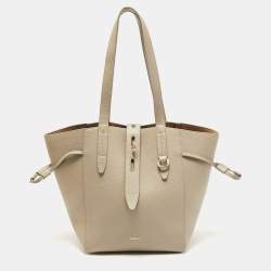 Furla Grey Leather Net M Tote