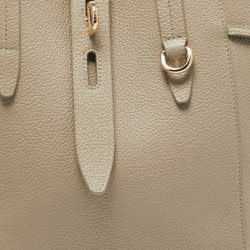 Furla Grey Leather Net M Tote