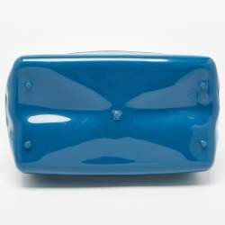 Pre Owned Furla Teal Rubber Candy Satchel