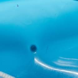 Pre Owned Furla Teal Rubber Candy Satchel