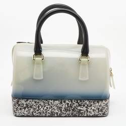 Pre Owned Furla Multicolor Rubber Embellished Candy Satchel