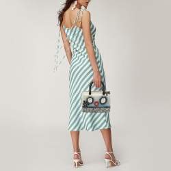 Pre Owned Furla Multicolor Rubber Embellished Candy Satchel
