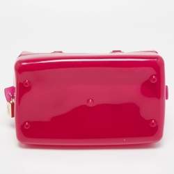 Furla Magenta Rubber Small Candy Satchel