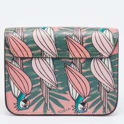 Pre Owned Furla Multicolour Printed Leather Mini Metropolis Crossbody Bag