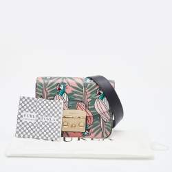 Pre Owned Furla Multicolour Printed Leather Mini Metropolis Crossbody Bag