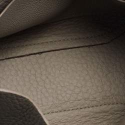 Pre Owned Furla Grey Leather Flap Crossbody Bag