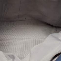 Pre Owned Furla Blue Leather Zip Tote