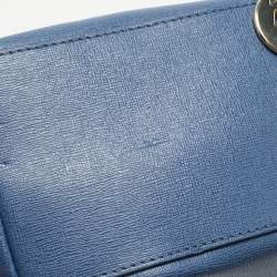Pre Owned Furla Blue Leather Zip Tote