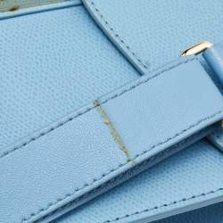 Furla Blue Leather Metropolis Top Handle Bag