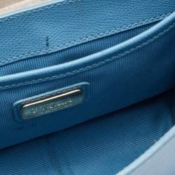 Furla Blue Leather Metropolis Top Handle Bag