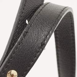 Pre Owned Furla Black Leather Piper Dome Satchel