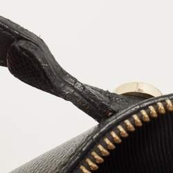 Pre Owned Furla Black Leather Piper Dome Satchel