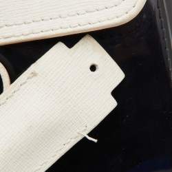 Pre Owned Furla Tricolor Rubber and Leather Candy Flap Satchel