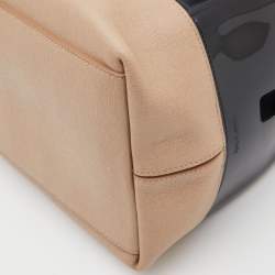 Pre Owned Furla Tricolor Rubber and Leather Candy Flap Satchel