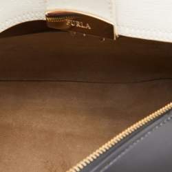 Pre Owned Furla Tricolor Rubber and Leather Candy Flap Satchel