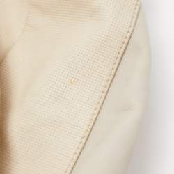 Pre Owned Furla Beige/Grey Leather Hobo