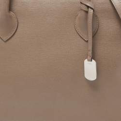 Pre Owned Furla Grey Leather Tessa Tote