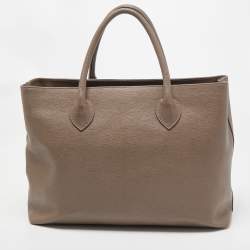Pre Owned Furla Grey Leather Tessa Tote