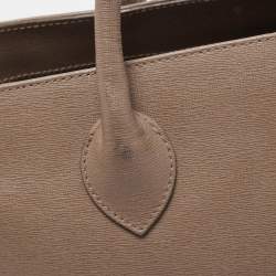 Pre Owned Furla Grey Leather Tessa Tote