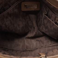 Pre Owned Furla Grey Leather Tessa Tote