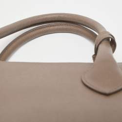 Pre Owned Furla Grey Leather Tessa Tote