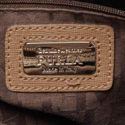 Pre Owned Furla Grey Leather Tessa Tote