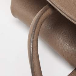 Pre Owned Furla Grey Leather Tessa Tote