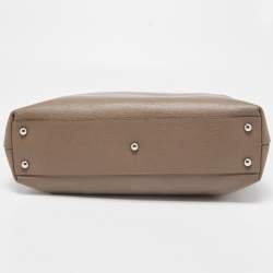 Pre Owned Furla Grey Leather Tessa Tote