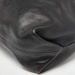 Pre Owned Furla Black Leather Elisabeth Hobo