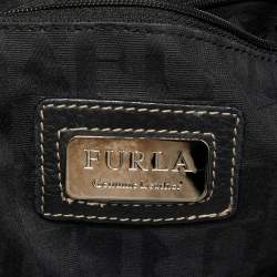 Pre Owned Furla Black Leather Elisabeth Hobo