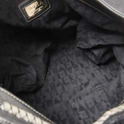 Pre Owned Furla Black Leather Elisabeth Hobo