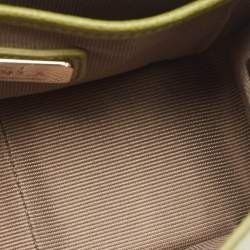 Pre Owned Furla Green Leather Mini Metropolis Crossbody Bag