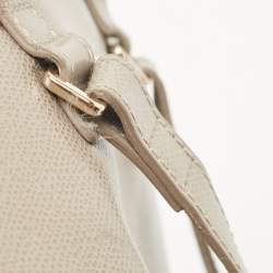 Furla Grey Leather Piper Backpack 