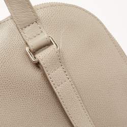 Furla Grey Leather Piper Backpack 