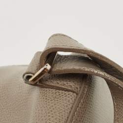 Furla Grey Leather Piper Backpack 