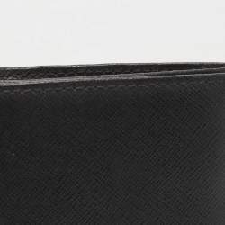 Pre Owned Furla Black Leather Flap Continental Wallet