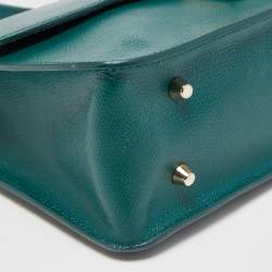 Pre Owned Furla Green Leather Small Metropolis Shoulder Bag