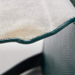 Pre Owned Furla Green Leather Small Metropolis Shoulder Bag