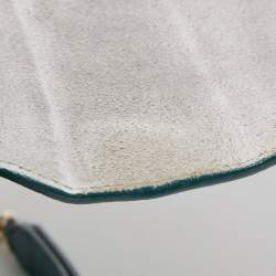 Pre Owned Furla Green Leather Small Metropolis Shoulder Bag